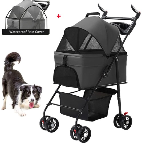 Large pet dog stroller - large,