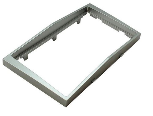 Double din silver - silver, fascia