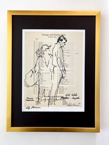 Leroy neiman nick faldo - +,