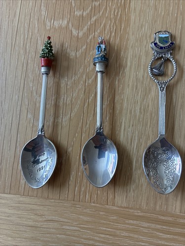 Silver plated set spoons - of,