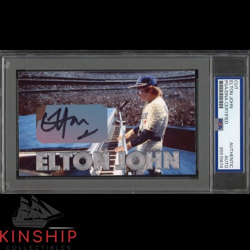 Elton john signed - signed, 3x5