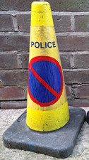 Rare 2000s Obsolete Police No Waiting Parking Restriction Cone 500mm 20"