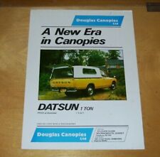 DATSUN 1 TON PICK UP DOUGLAS CANOPIES SALES LEAFLET Not dated c1978