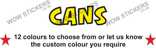 Cans sticker street food - street,