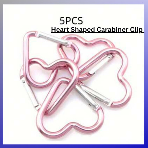 Heart shaped carabiner clip - shaped,