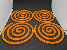 4x Unique Spiral Themed Coasters 4" Set Drinks Mat Cup Mug Gift Him Her