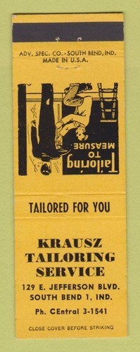 Matchbook cover krausz - matchbook,