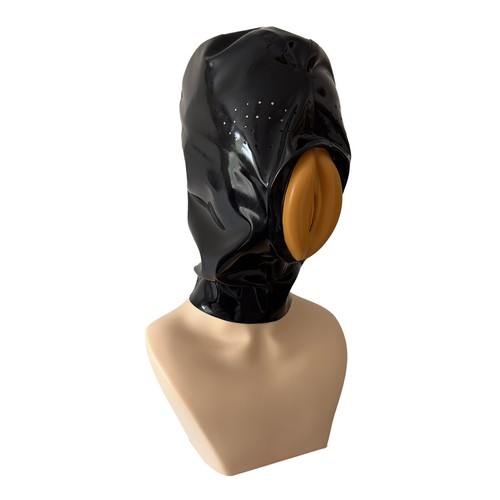Latex hood back zipper rubber - latex,