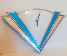 Art Deco Glass Wall Clock  10