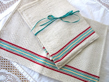 2x UNUSED VINT FRENCH LINEN