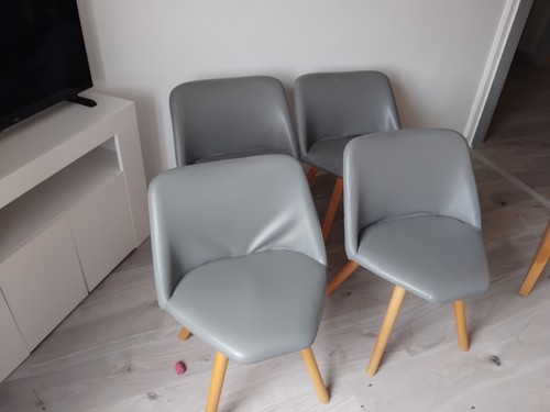 Set grey dining - dining, chairs