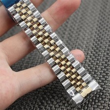 Datejust Stainless Steel Watch Strap Metal Bracelet Fits Rolex 13 17 18 19 20 21