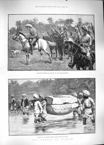 Original old antique print - original,