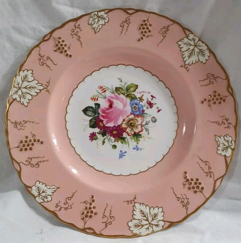 Royal crown derby - crown, salmon
