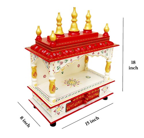 Wooden temple handpainted - temple,