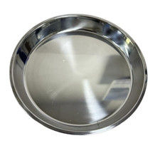 2x LARGE Stainless Steel Round