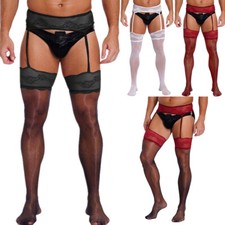 UK Men's Floral Lace Hollow