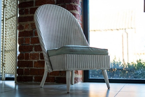 Vintage white nursing chair - vintage,