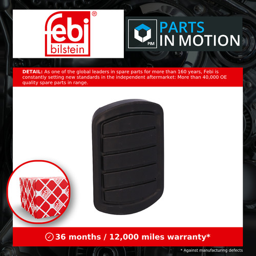 Brake pedal pad 198936 febi - brake,