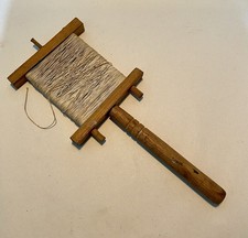 Vintage Wooden String Line Winder Holder Kite String Reel