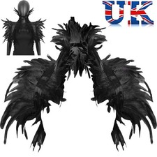 Black Gothic Natural Feather