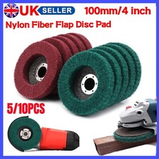 4" Nylon Fiber Wheel Flap Disc Abrasive Polishing Buffing Pad for Angle Grinder