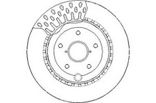 REAR BRAKE DISCS FOR  SUBARU