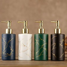 320ml Glass Liquid Shampoo Soap Dispenser Hand Pump Bottles Refillable Bathroom