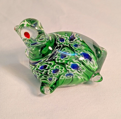 Small vintage sea turtle - small,