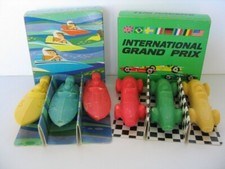 VTG AVON TUB RACERS 6 KIDS SOAPS 3 International Grand Prix Cars & 3 Speed Boats