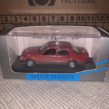 Mercedes 300d turbo w124 red minichamps 3210 mib 1:43 250sl 450sl 560sel rare