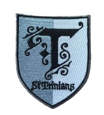 *NEW* St Trinians new style blazer / uniform iron on badge / patch.Fancy dress,