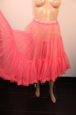 VTG BLUSH PINK ULTRA SHEER LAYERED NYLON, ROCK & ROLL PETTICOAT SIZE 16-18