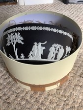 black wedwood sacrifice bowl jasperware