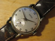 RARE ROAMER 1940'S VINTAGE MENS WATCH VERY GOOD CONDITION TEAR DROP LUGS 34MM