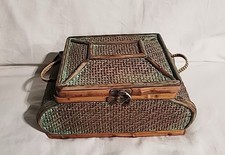 Vintage Woven Wood Rattan