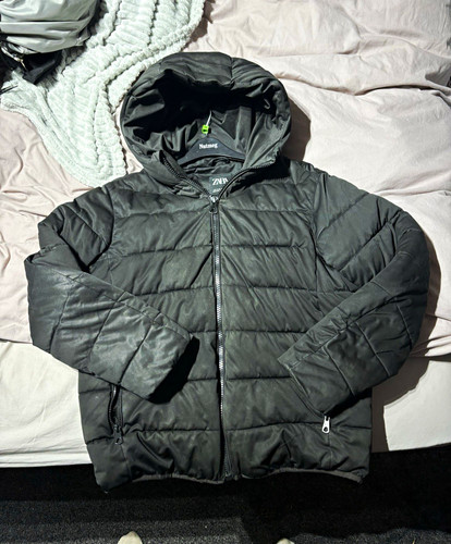 Zara men black hooded - zara,