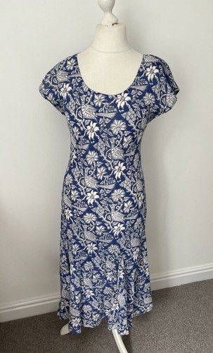 Anokhi east blue bias cut - blue,