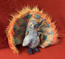 TY Beanie Baby Flashy The Peacock Soft Toy Plush Collectible 2000 Stuffed Animal