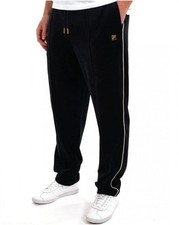 Fila Gold Sims Velour Track Pants Black