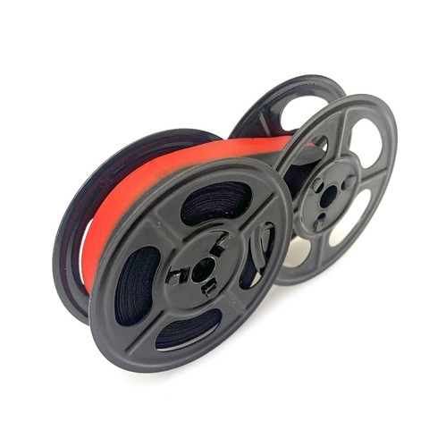 Black red ribbon on - black, metal