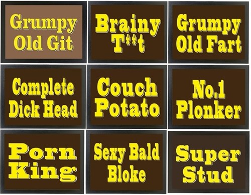 Old git laptray humour insult - old,