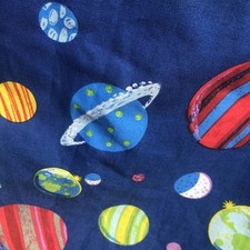 BLUE ZOO SOLAR SYSTEM/SPACE CURTAINS SIZE 66”x72” drop, FAB