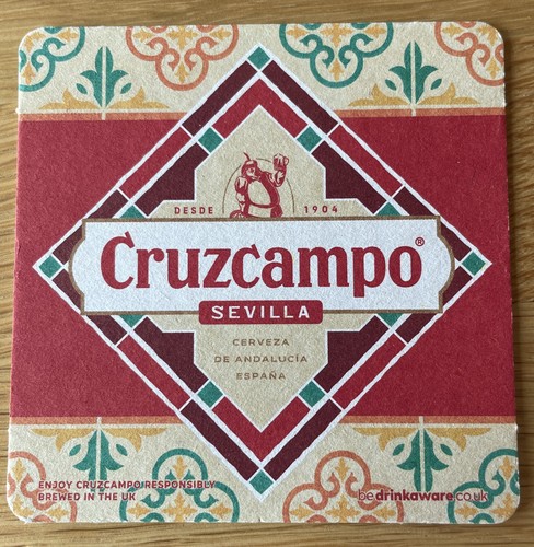 Cruzcampo beer mat