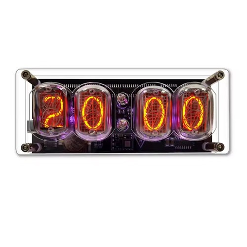 Nixie tube clock glow - clock,