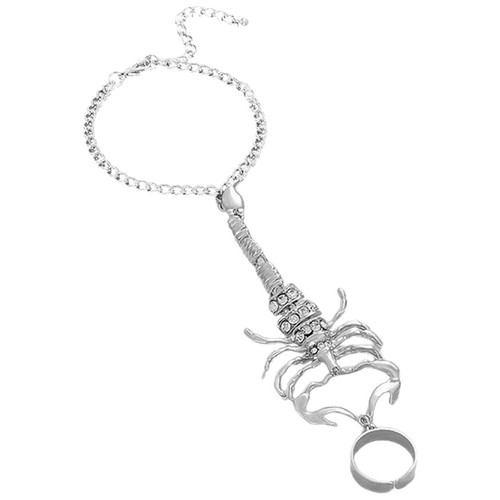 Scorpion ring bracelet - scorpion, punk