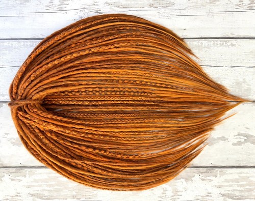 Ginger synthetic dreads single - ginger,