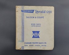 Triumph Herald 1200 Saloon & Coupe Parts List PLUS Convertible, Estate & 12/50