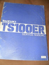 SUZUKI TS100ER MANUAL 1980 (GENUINE SUZUKI MANUAL) PART NUMBER (SR-2551-E-01)