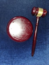  Wooden Auction Gavel & Sound